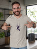 Deer printed V-neck T-shirts for Men.