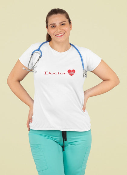 Doctor! Female V-neck T-shirts - Zaathi