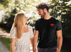 Heart! Male Round Neck T-shirt