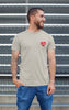 Heart! Male Round Neck T-shirt