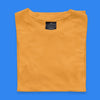 Men Golden Yellow Round Neck T-shirt