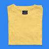 Men Yellow Round Neck T-shirt